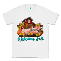 White Welcome fall pigs Classic Tee - RanaPortraitStore