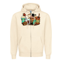 Sandshell lawyer coffee cups Zipper Hoodie - Zillion Design Studio