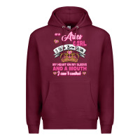 Burgundy As A Aries Girl I Was Born With My Heart On My Sleeve And A Mouth Premium Hoodie - Jasminsmagicworld