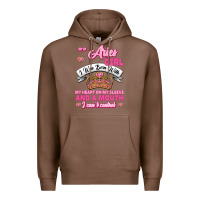 Chestnut As A Aries Girl I Was Born With My Heart On My Sleeve And A Mouth Premium Hoodie - Jasminsmagicworld