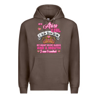 Coffee As A Aries Girl I Was Born With My Heart On My Sleeve And A Mouth Premium Hoodie - Jasminsmagicworld