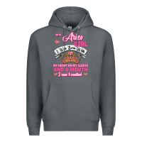 Rock As A Aries Girl I Was Born With My Heart On My Sleeve And A Mouth Premium Hoodie - Jasminsmagicworld