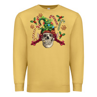 Antique Gold elf skull Premium Sweatshirt - FaDigitalArtStudio