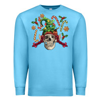 Ocean Blue elf skull Premium Sweatshirt - FaDigitalArtStudio