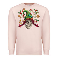 Pale Pink elf skull Premium Sweatshirt - FaDigitalArtStudio