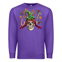 Purple elf skull Premium Sweatshirt - FaDigitalArtStudio