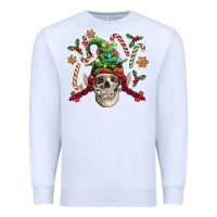 White elf skull Premium Sweatshirt - FaDigitalArtStudio