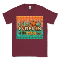 Burgundy cutest pumpkin in the patch tumbler Classic Tee - BundleAndBundleShop