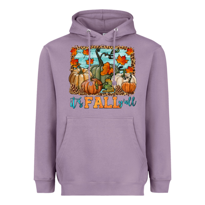 It's Fall Y'all Heavyweight Hoodie by HRA Design Shop | Teevron