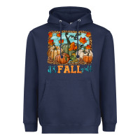 Navy it's fall y'all Heavyweight Hoodie - HRA Design Shop