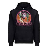 Black neon moon Urban Hoodie - MaliasSmallBusiness