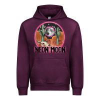 Mauve Wine neon moon Urban Hoodie - MaliasSmallBusiness