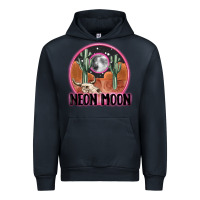 Navy neon moon Urban Hoodie - MaliasSmallBusiness
