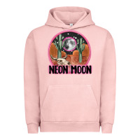 Pigment Salmon neon moon Urban Hoodie - MaliasSmallBusiness