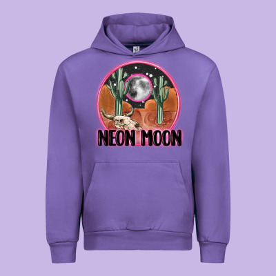 Neon Moon Urban Hoodie Designed By Maliassmallbusiness