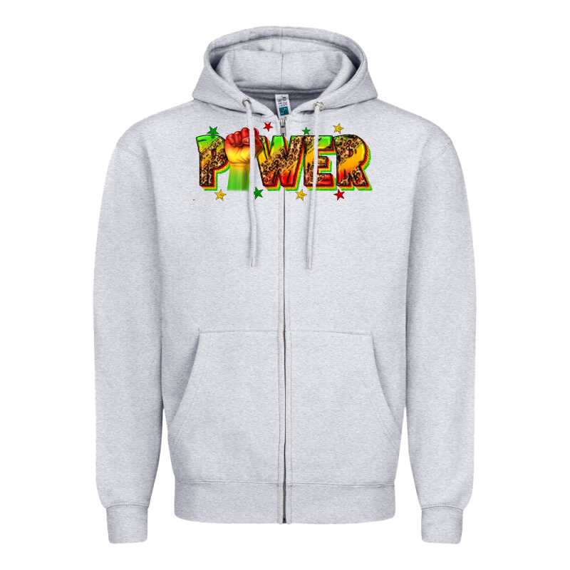 Power Juneteenth Zipper Hoodie by texasbilliewilder | Teevron