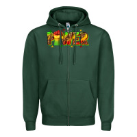Sports Green power juneteenth Zipper Hoodie - texasbilliewilder