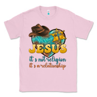 Bubblegum Pink jesus it s not religion it s a relationship Classic Tee - texasbilliewilder