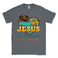 Charcoal Heather jesus it s not religion it s a relationship Classic Tee - texasbilliewilder