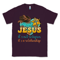 Plum jesus it s not religion it s a relationship Classic Tee - texasbilliewilder