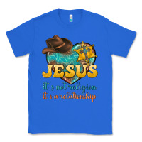 True Royal jesus it s not religion it s a relationship Classic Tee - texasbilliewilder