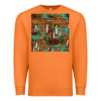 Carrot horses with roses seamless pattern Premium Sweatshirt - HRA Design Shop