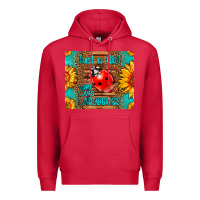 Cardinal just a girl who loves ladybugs Premium Hoodie - LillyAllenDesigns
