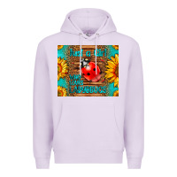 Lilac just a girl who loves ladybugs Premium Hoodie - LillyAllenDesigns