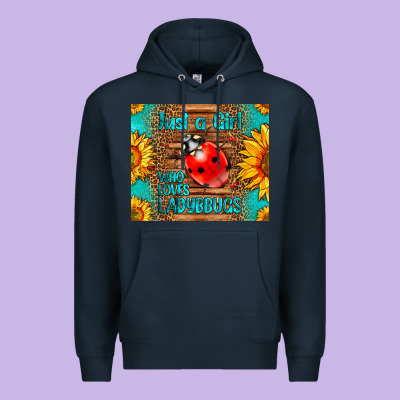 Just A Girl Who Loves Ladybugs Premium Hoodie Designed By Lillyallendesigns