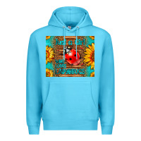 Ocean Blue just a girl who loves ladybugs Premium Hoodie - LillyAllenDesigns