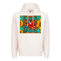 Pale Pink just a girl who loves ladybugs Premium Hoodie - LillyAllenDesigns