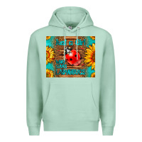 Seafoam just a girl who loves ladybugs Premium Hoodie - LillyAllenDesigns