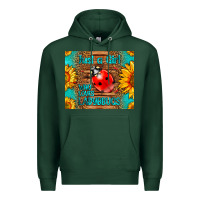 Sports Green just a girl who loves ladybugs Premium Hoodie - LillyAllenDesigns