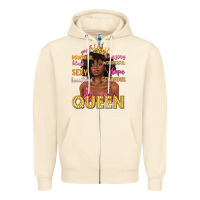 Sandshell queen afro woman Zipper Hoodie - texasbilliewilder