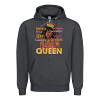 Smoke queen afro woman Zipper Hoodie - texasbilliewilder