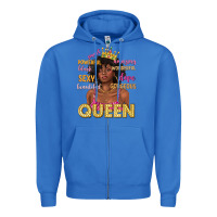 True Royal queen afro woman Zipper Hoodie - texasbilliewilder