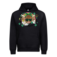 Black st. patrick's day highland cow Urban Hoodie - MaliasSmallBusiness