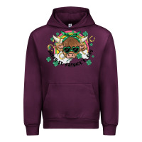 Mauve Wine st. patrick's day highland cow Urban Hoodie - MaliasSmallBusiness