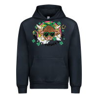 Navy st. patrick's day highland cow Urban Hoodie - MaliasSmallBusiness