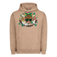 Pigment Burro st. patrick's day highland cow Urban Hoodie - MaliasSmallBusiness