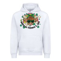 White st. patrick's day highland cow Urban Hoodie - MaliasSmallBusiness