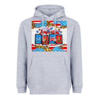 Heather Grey American Mama 20oz tumbler Heavyweight Hoodie - Neo Western