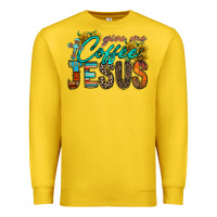Lemon give me coffee jesus Premium Sweatshirt - RacoonDesign