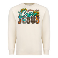 Sandshell give me coffee jesus Premium Sweatshirt - RacoonDesign