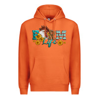 Carrot Western Farm Life Rooster Head Premium Hoodie - LillyAllenDesigns
