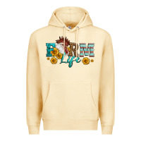 Pina Colada Western Farm Life Rooster Head Premium Hoodie - LillyAllenDesigns