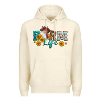 Sandshell Western Farm Life Rooster Head Premium Hoodie - LillyAllenDesigns