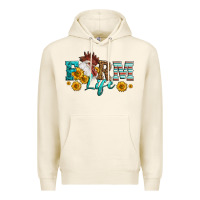 Tofu Western Farm Life Rooster Head Premium Hoodie - LillyAllenDesigns