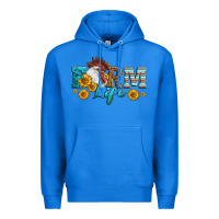 True Royal Western Farm Life Rooster Head Premium Hoodie - LillyAllenDesigns