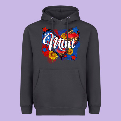 American Mini Heart Heavyweight Hoodie Designed By Neo Western